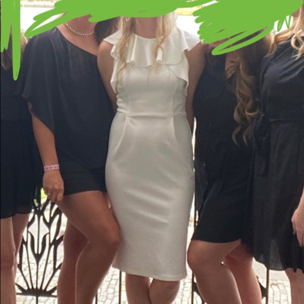 ASOS WHITE MIDI DRESS - Picture 2 of 4